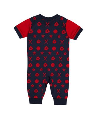 Baby Boys and Girls Navy St. Louis Cardinals Full-Snap Coverall Bodysuit