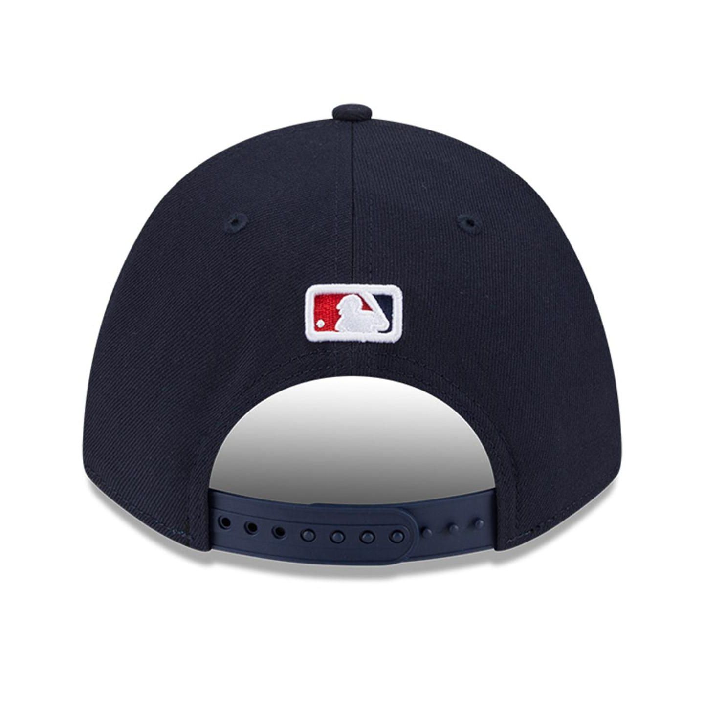 Мужская кепка New Era Navy/Red Los Angeles Angels Player Replica 9Forty Adjustable Hat — фото 5