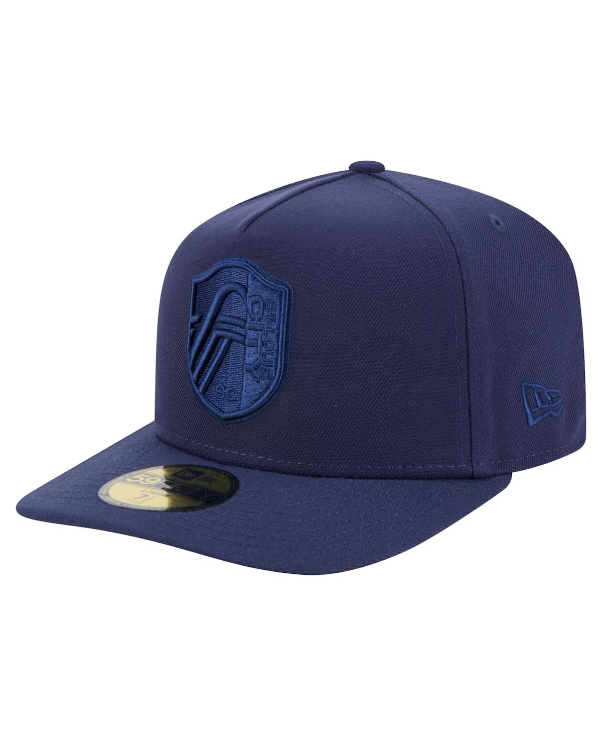 New Era Men's Navy St. Louis City Sc Color Pack A-frame 59fifty Fitted Hat In Navy