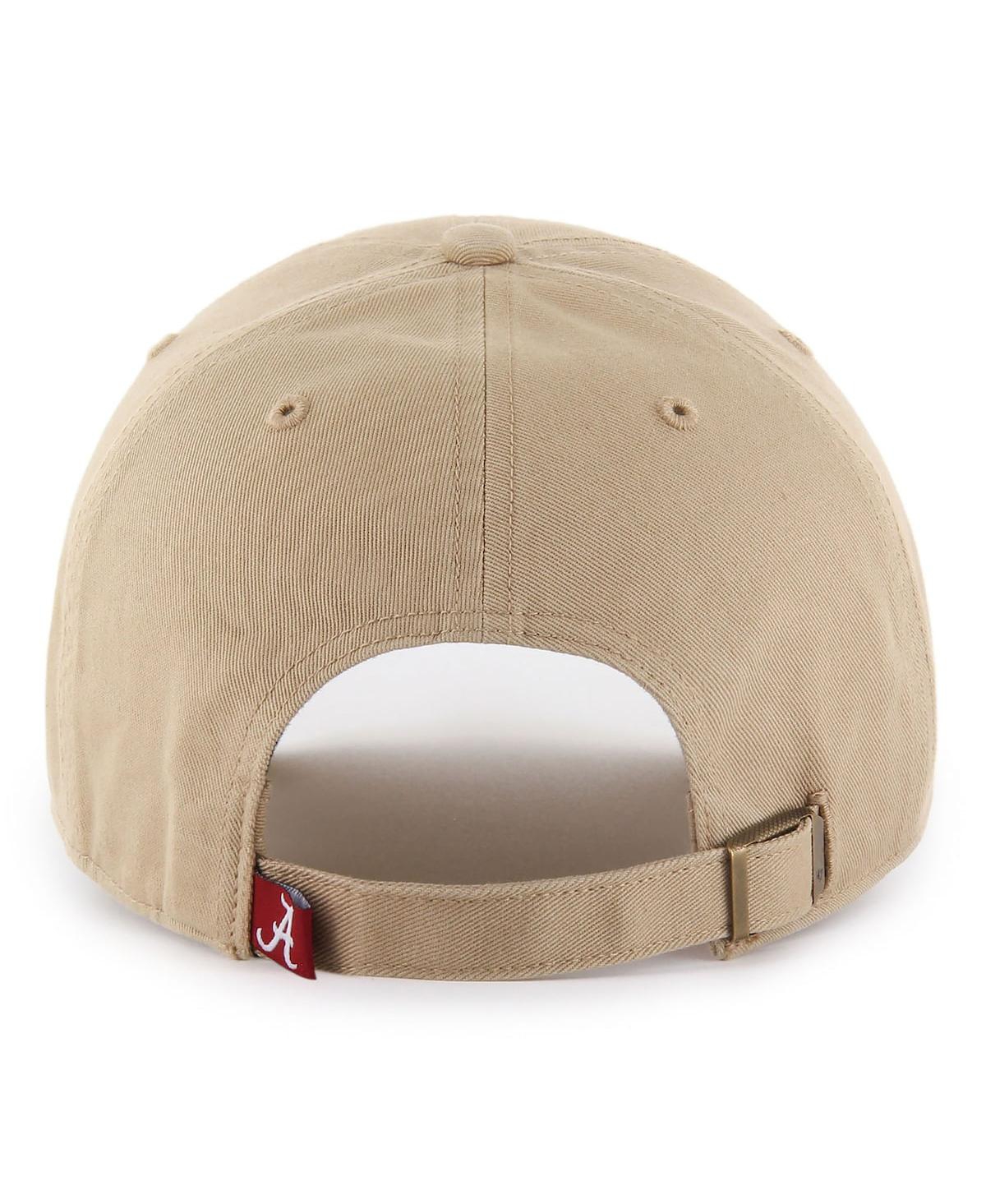 47 Brand Men's Khaki Alabama Crimson Tide Clean Up Adjustable Hat In Khaki