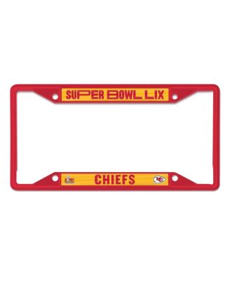 Wincraft - Kansas City Chiefs Super Bowl LIX Laser Cut Metal License Plate Frame