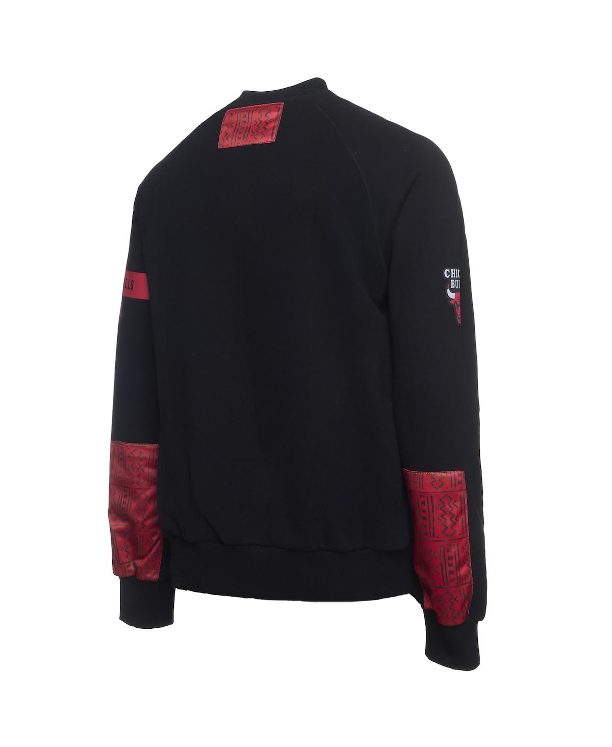 X Nba Men's Black Chicago Bulls Culture Hoops Collection Premium Pullover Sweatshirt - Black