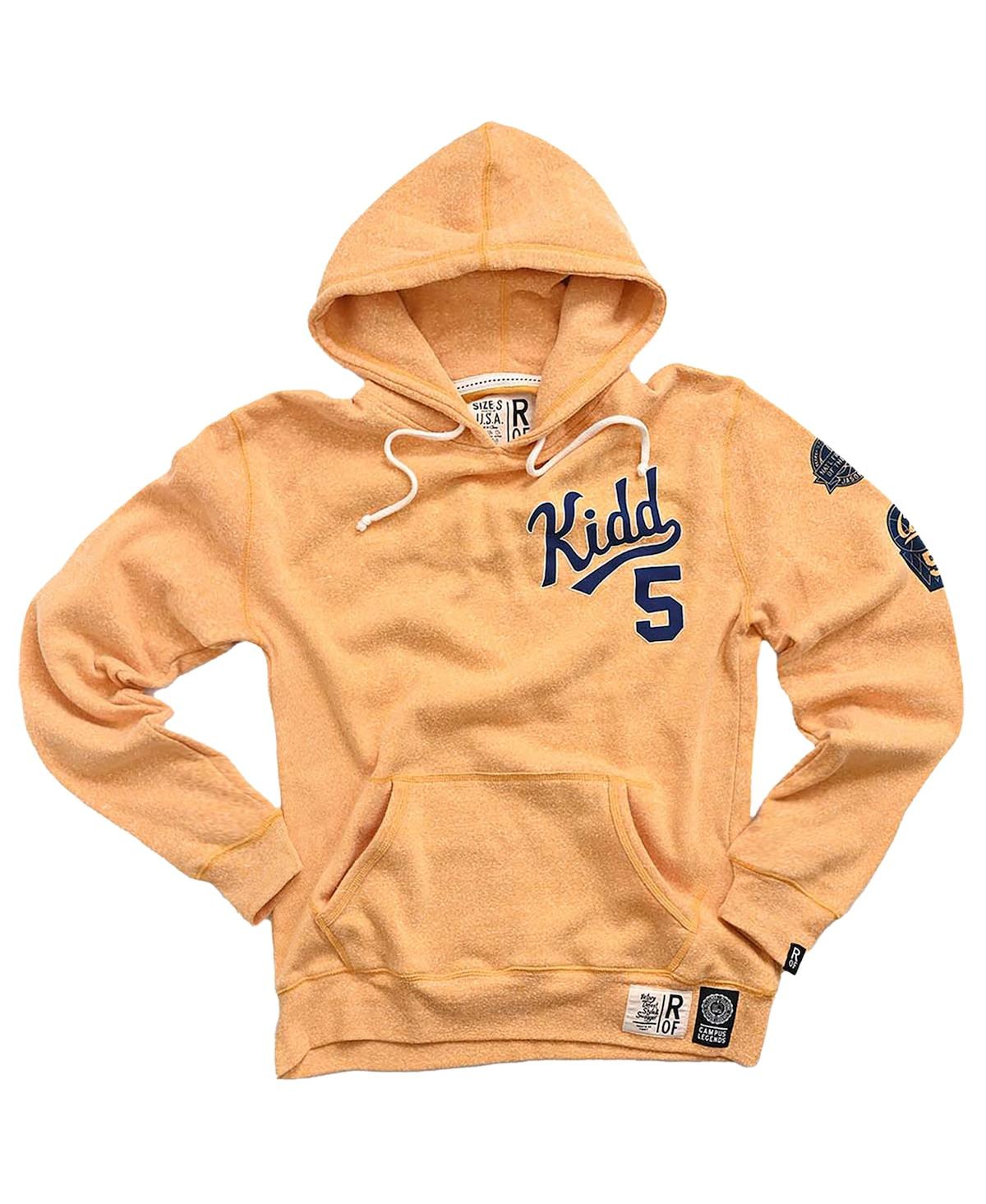 ROOTS OF FIGHT MEN'S JASON KIDD GOLD CAL BEARS NAME NUMBER TRI-BLEND PULLOVER HOODIE 