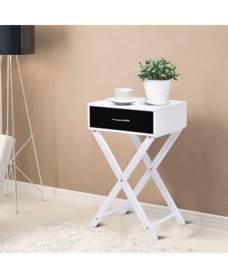 Modern X-Shape Accent Side End Table