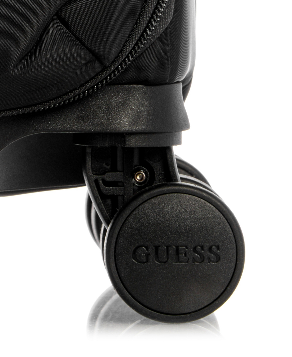 Guess Follie 20 In 8-wheel Large Suitcase In Black