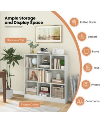 41 Inches 8-Cube Freestanding Bookcase for Kids