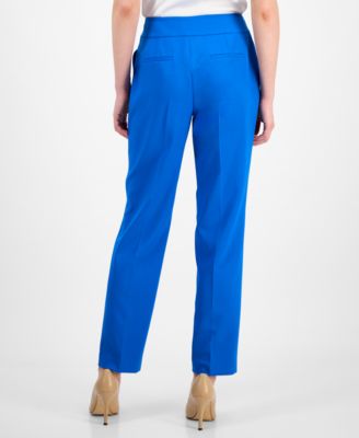 Women's Crepe One-Button Straight-Leg Pantsuit, Regular & Petite 