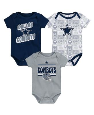 Outerstuff - Baby Boys and Girls Dallas Cowboys Play Day Bodysuit, Set of 3