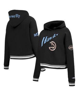Pro Standard - Women's Black Atlanta Hawks 2024/25 City Edition Cropped Pullover Hoodie