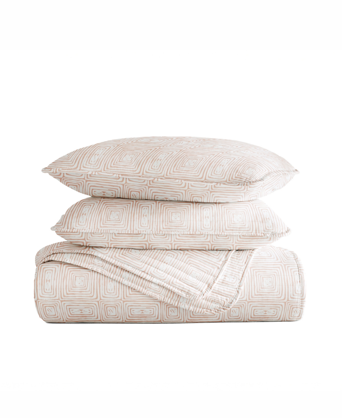 Ienjoy Home Geometric Maze Reversible 3-pc. Quilt Set, King/california King