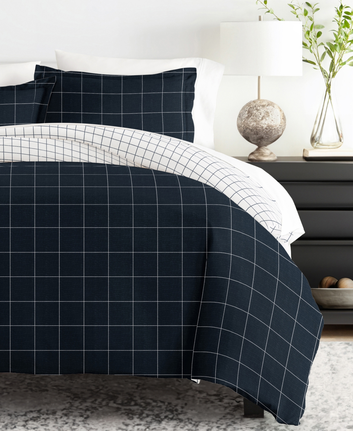 Ienjoy Home Timeless Pattern Reversible 3-pc. Duvet Cover Set, King/california King