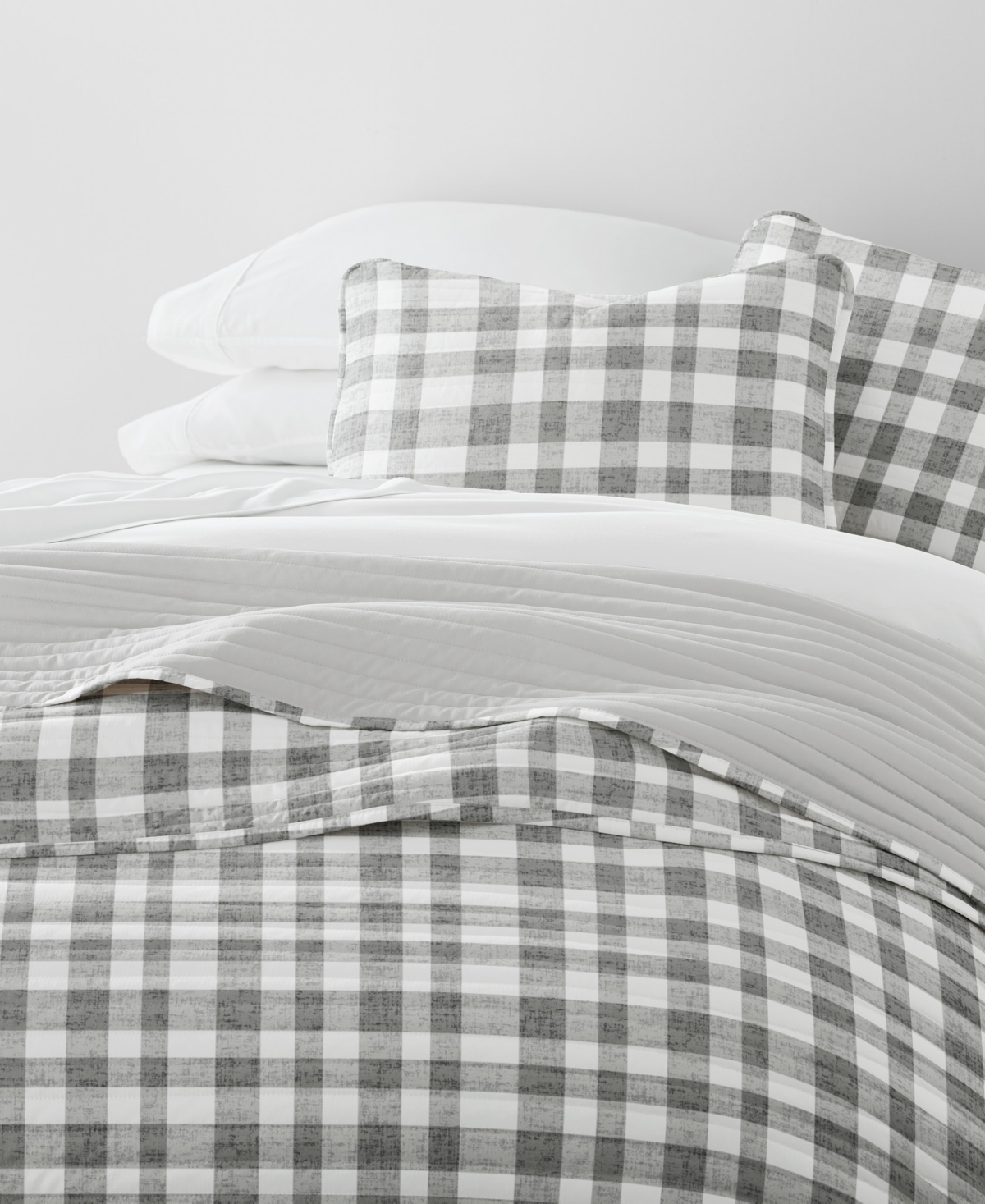 Ienjoy Home Watercolor Plaid Reversible 2-pc. Quilt Set, Twin/twin Xl