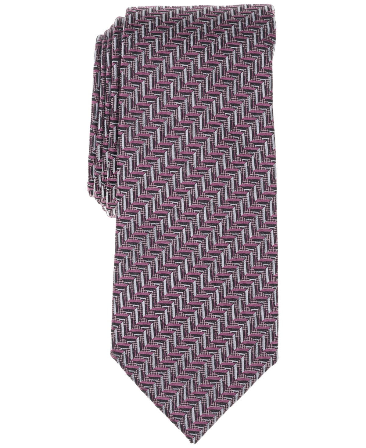 Men's Chad Herringbone Tie, Exclusively at Macy's - Rose