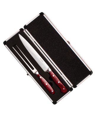 Pakka Wood 9-Piece Steak Carving Knife Set