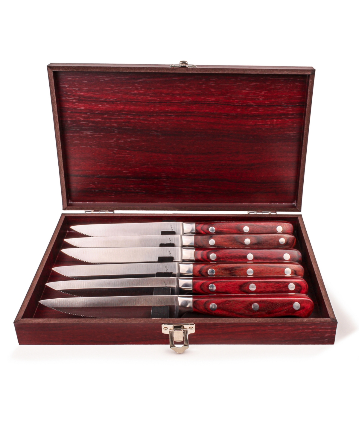 Shop Berghoff Pakka Wood 14-piece Steak Knife Set In Brown
