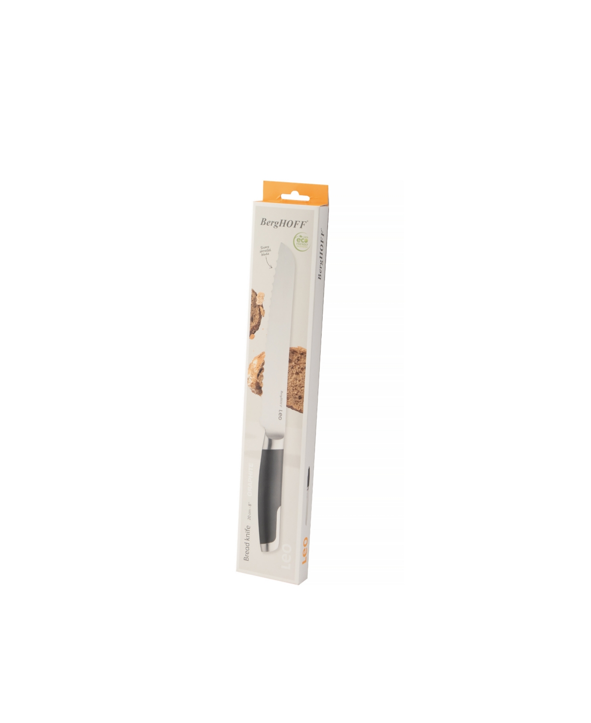 Berghoff Leo Graphite 8" Bread Knife In Black