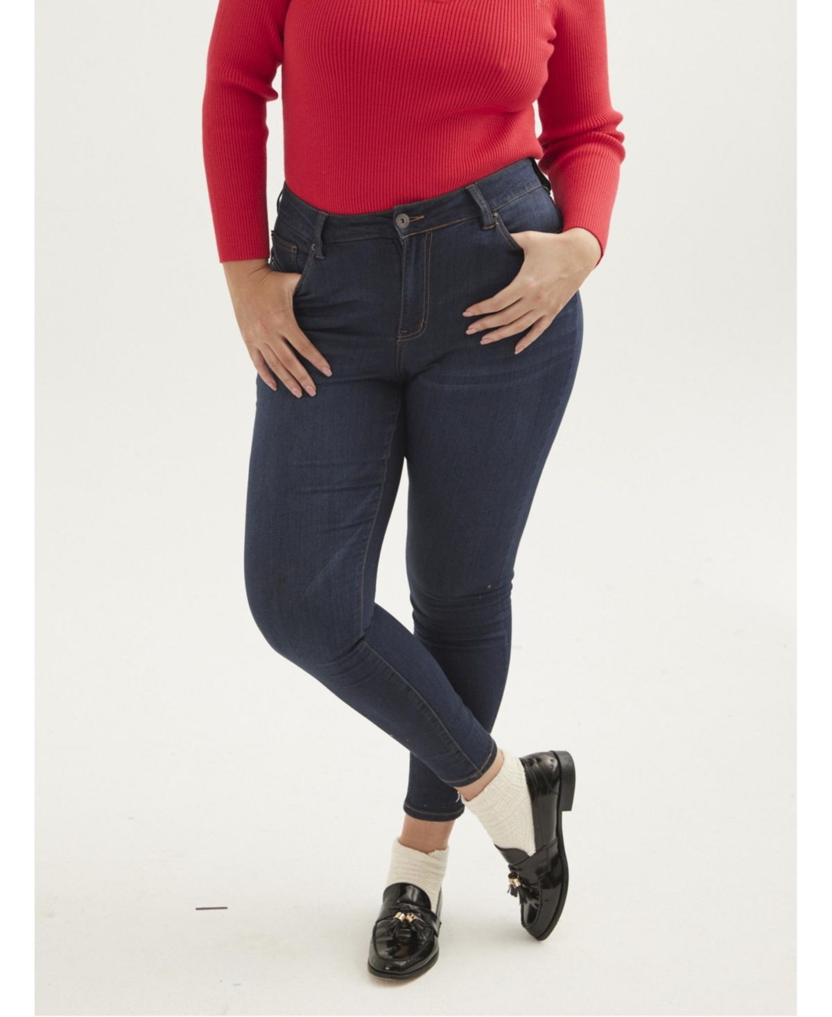 Plus Size Leroy Skinny Jean - Dark wash