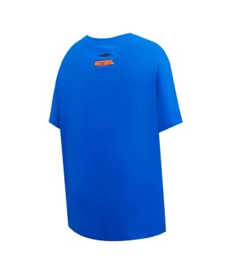 Women's Royal Florida Gators Script Tail Oversized Boyfriend T-Shirt