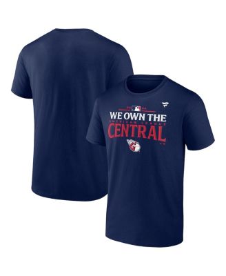 Fanatics - Men's Navy Cleveland Guardians 2024 AL Central Division s Big Tall Locker Room T-Shirt