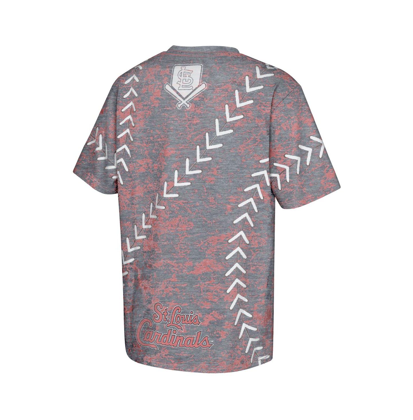 Детская футболка Outerstuff Navy St. Louis Cardinals Slide Score Bold — фото 3