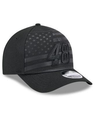 Men's Black Alex Bowman American Flag 9FORTY M-Crown A-Frame Adjustable Hat