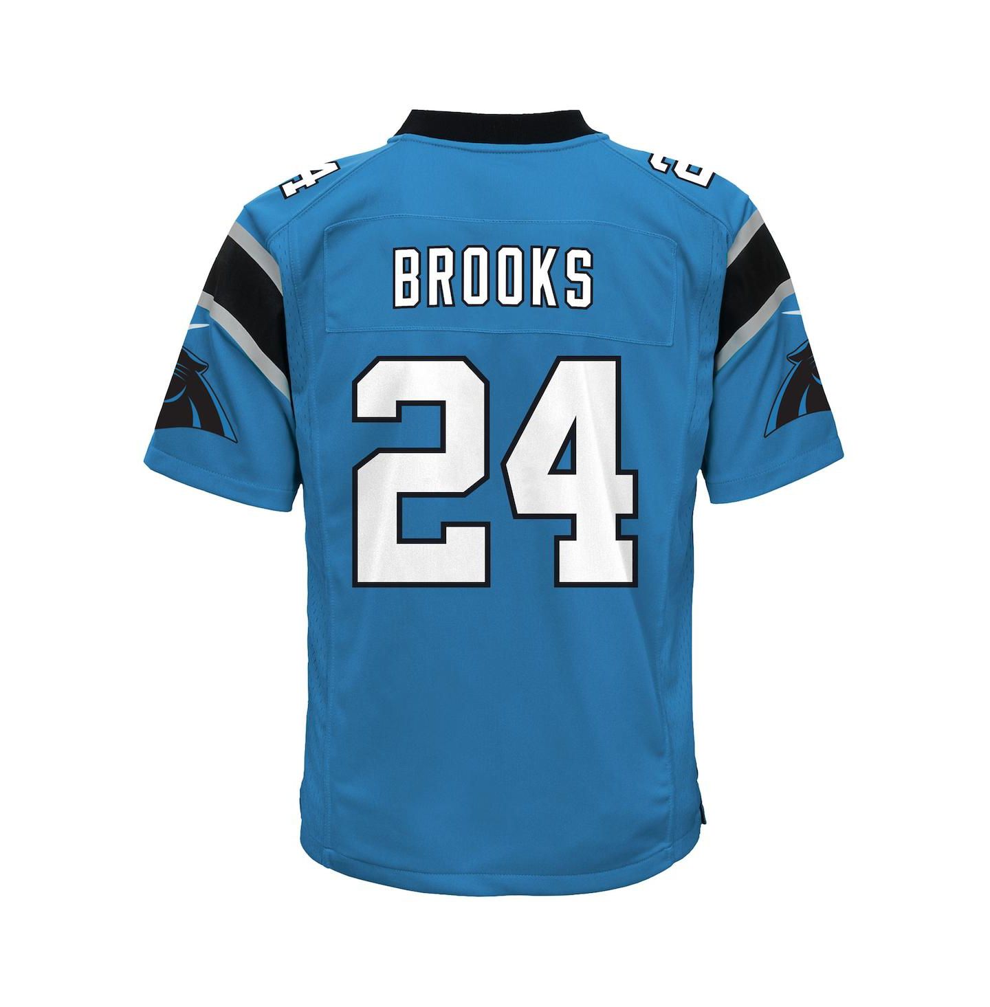 Детский топ Nike Jonathon Brooks Blue Carolina Panthers Alternate Game Jersey — фото 2