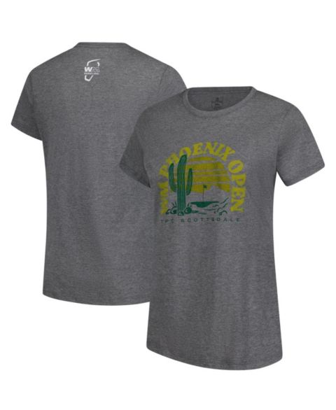 Женская футболка Ahead Heather Gray 2025 WM Phoenix Open Cactus Danby Tri-Blend