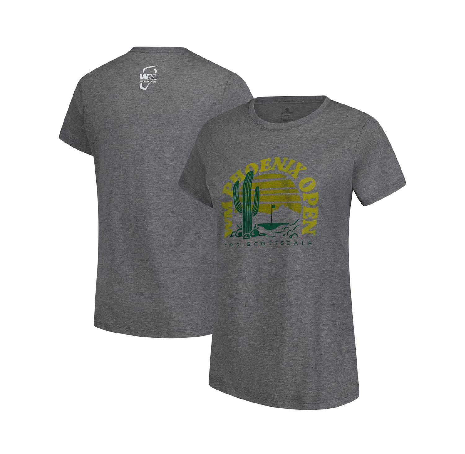 Women's Heather Gray 2025 WM Phoenix Open Cactus Danby Tri-Blend T-Shirt