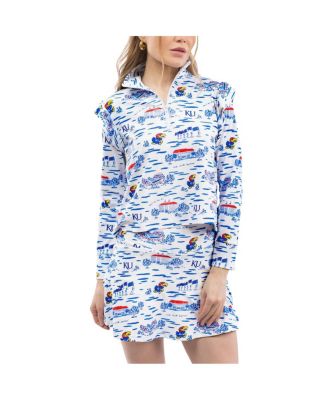 Smith & Quinn - Women's Royal/Red Kansas Jayhawks Tailgate Molly Skort