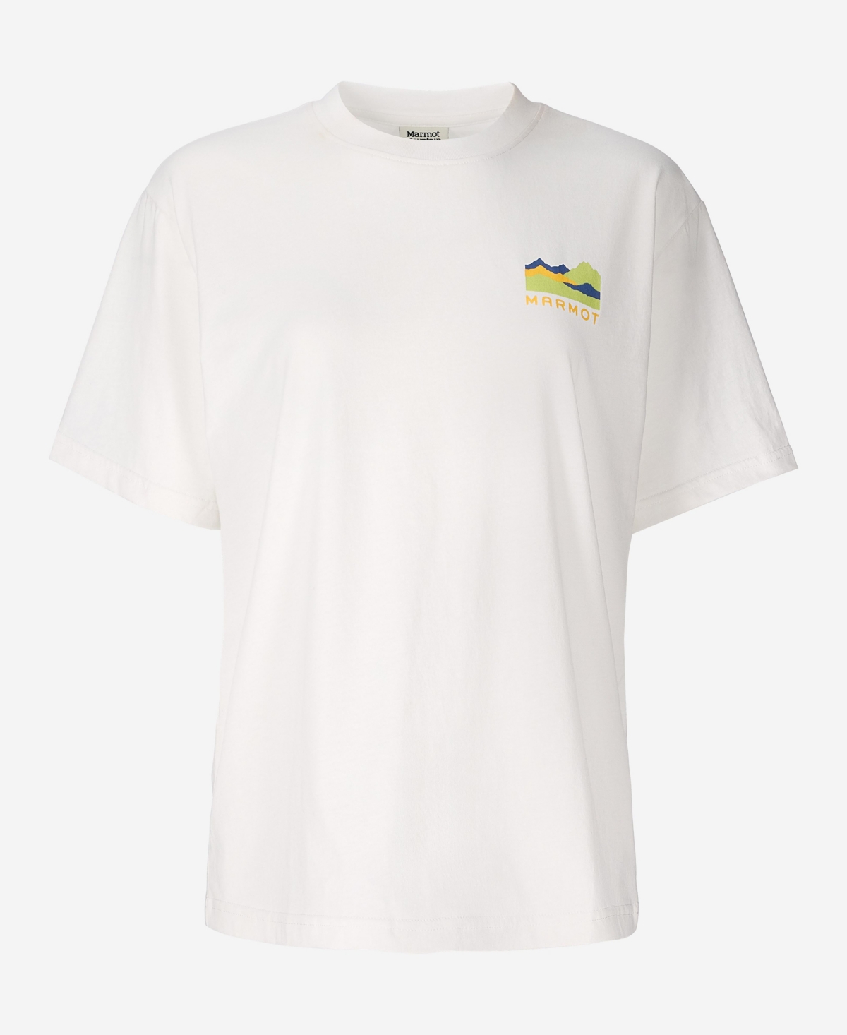 Marmot Women's Mmw Sunset Short Sleeve Rib Collar T-shirts In White
