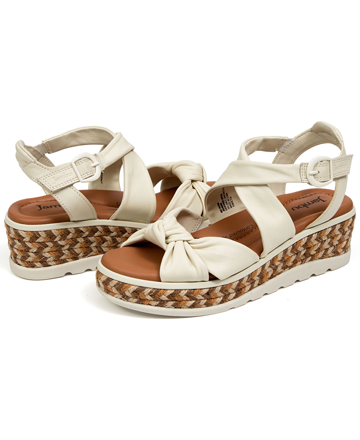 Jambu Diana Wedge Sandal In Eggshell