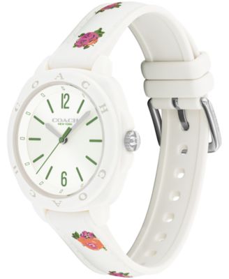 Women's Kitt Chalk Silicone Strap Watch, 35.4mm