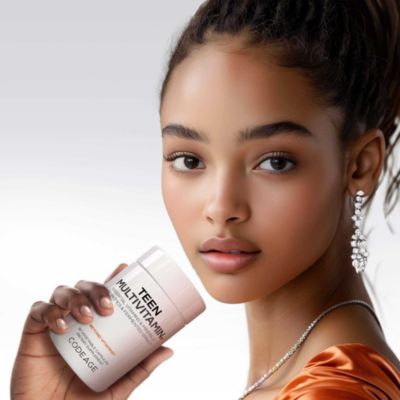 Teen Multivitamin - Vitamins A, C, D3, B6, B12, Folate, Zinc, Magnesium, Iron, Probiotics, Fermented Spinach - Multivitamins for Teenage Boys and Girls - Non-GMO, Gluten-Free - 30 Capsules