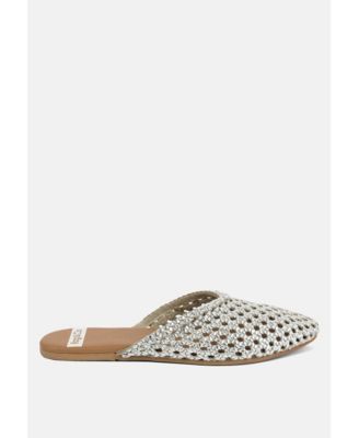 Wendigo Woven Real Leather Mules