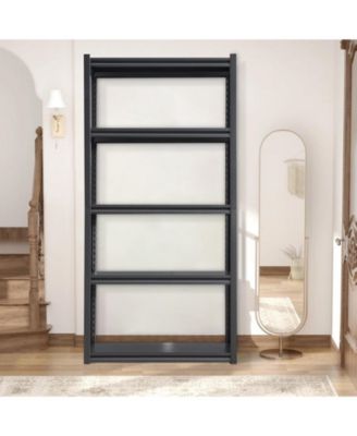 72"H  5 Tier Metal Shelves for Storage Garage Shelving 2000LBS Heavy Duty Storage Shelves Adjustable Garage Shelf Industrial Shelving Unit Storage Utility Rack,35.4"W15.7"D72"H,Black