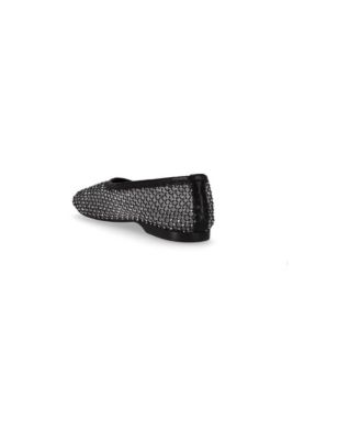 Lorain Mesh Glow Black Ballet Flats