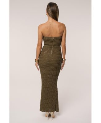 Women's Deep Sea Crochet Maxi Dress