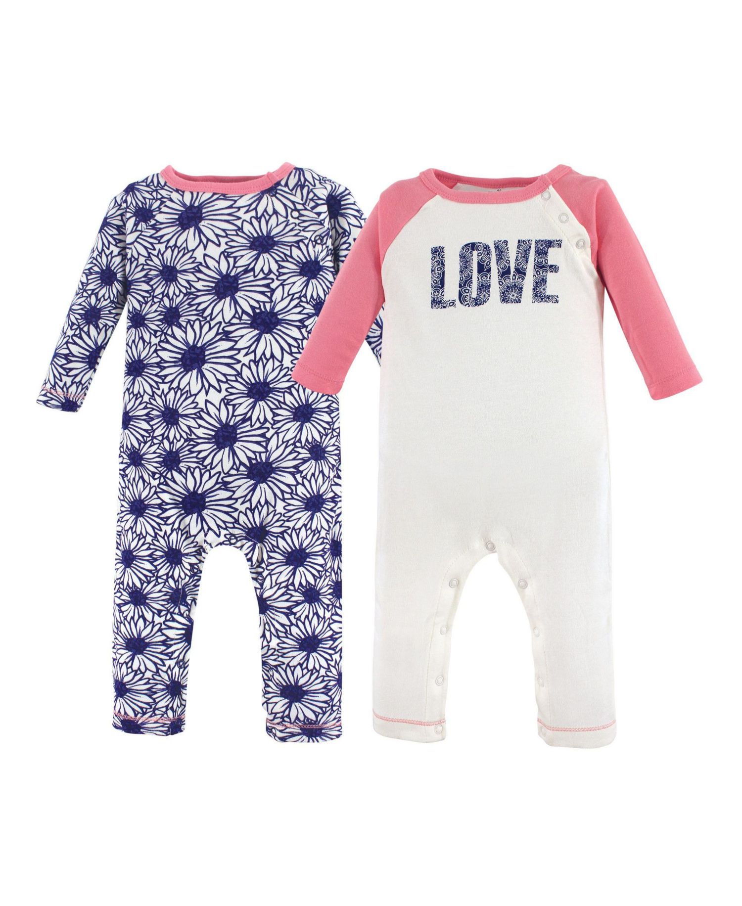 Baby Girls Natural Cotton Coveralls