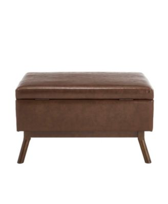 Streamdale Mid-century modern storage bench/coffee table, Assembled, Living/entry/family room
