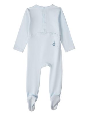 Baby Boys 2 Piece "Boy And His Waddling Ducks" Rich Footie Set