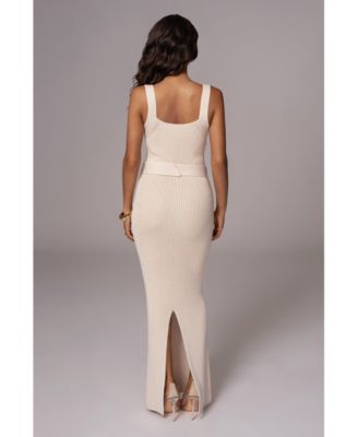 Plus Size Black Moonrise Ribbed Maxi Dress