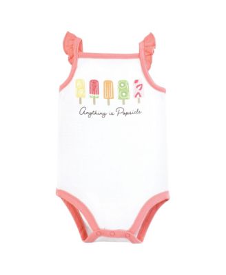 5Pk Natural Sleeveless Bodysuits