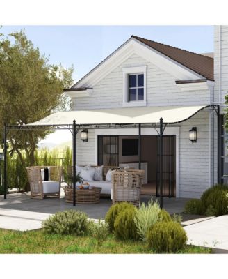 10' x 16' Outdoor Pergola Canopy, Metal Patio Canopy, Dark