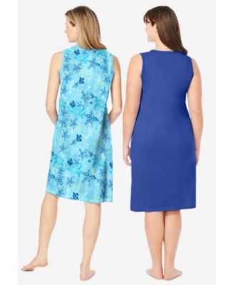 Women's 2-Pack Sleeveless Sleepshirt