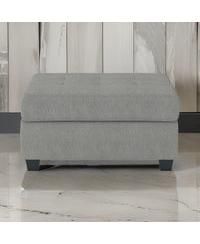 Solid Wood Ottoman – Microfiber Upholstery with Interior Storage