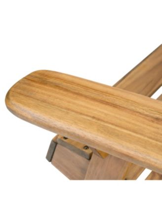 Streamdale Rustic Acacia Folding Adirondack Chair