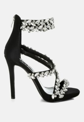 Korna Diamante Embellished Stiletto Heel Sandals