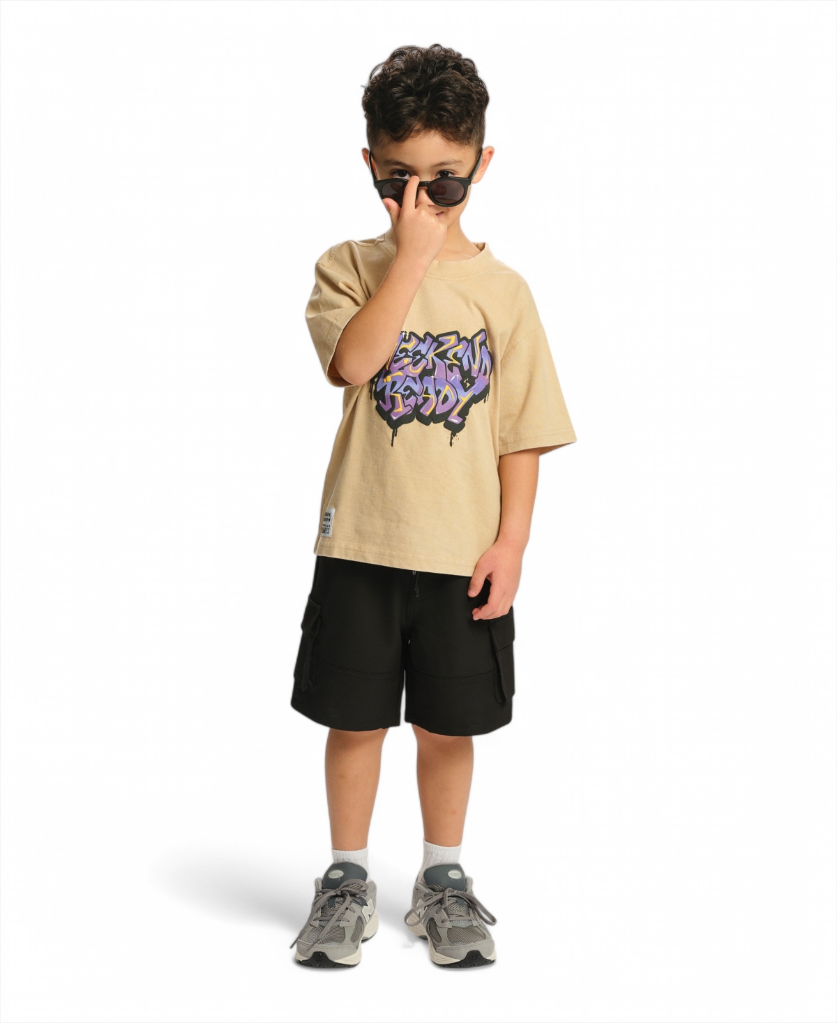Sovereign Code Little And Big Boys Short Sleeve T-shirt In Irish Cream
