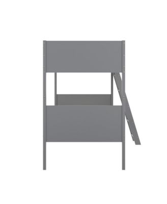 Samuel Kids Bunk Bed With Convertible, Solid Wood Slatted Frame And Easy-To-Climb Ladder With No Box Spring Required