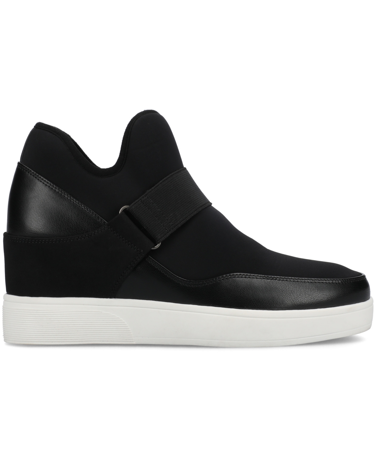 Journee Collection Women's Damari Stretch Comfort Wedge Sneakers